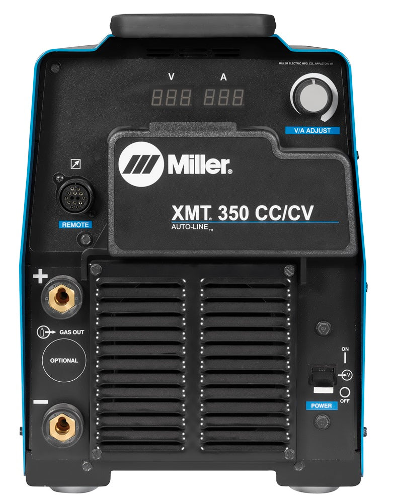 Miller XMT 350 CC/CV power source front control panel