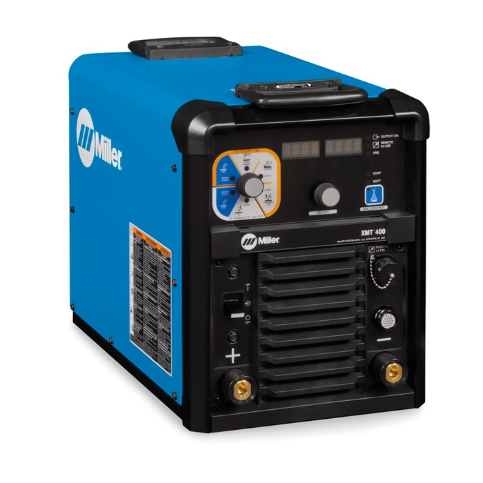 miller xmt 400 welding power source front control panel right angle