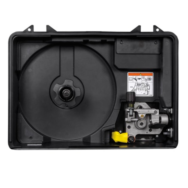 inside of miller suitcase feeder