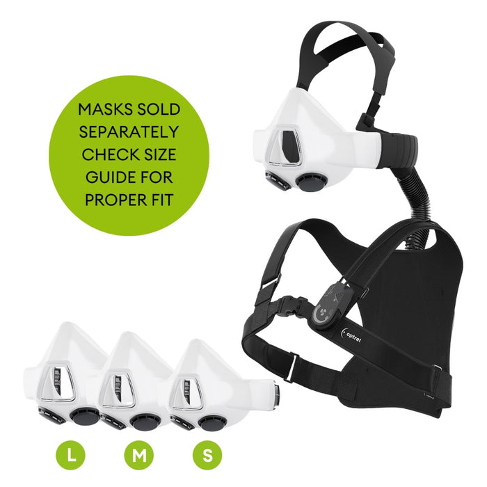 optrel swiss air tight fit respirator showing three mask sizes