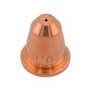 top and front view of pd0116 cutting tip with 0.8 imprinted showing cutting orifice