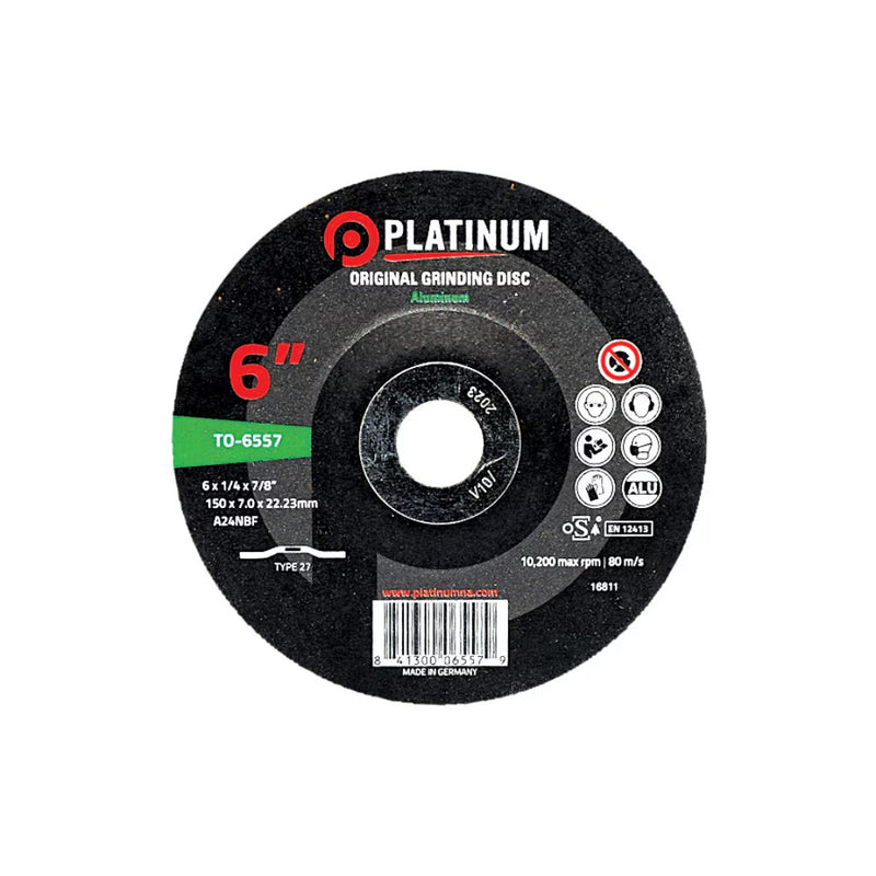 platinum abrasives aluminum grinding wheel 6"