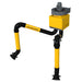 plymovent wall mounted welding fume extraction system with two arms