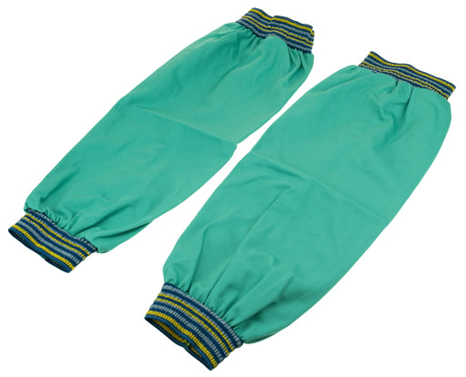 18" FR sleeves green cotton with elastic cuffs