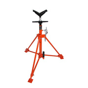 powerweld heavy duty v head pipe stand with large orange base