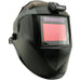 powerweld welding helmet mounted flashlight installed with light off