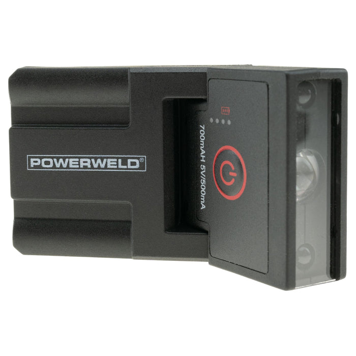 Powerweld Helmet mounted rechargeable flashlight