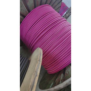 large reel of red welding cable