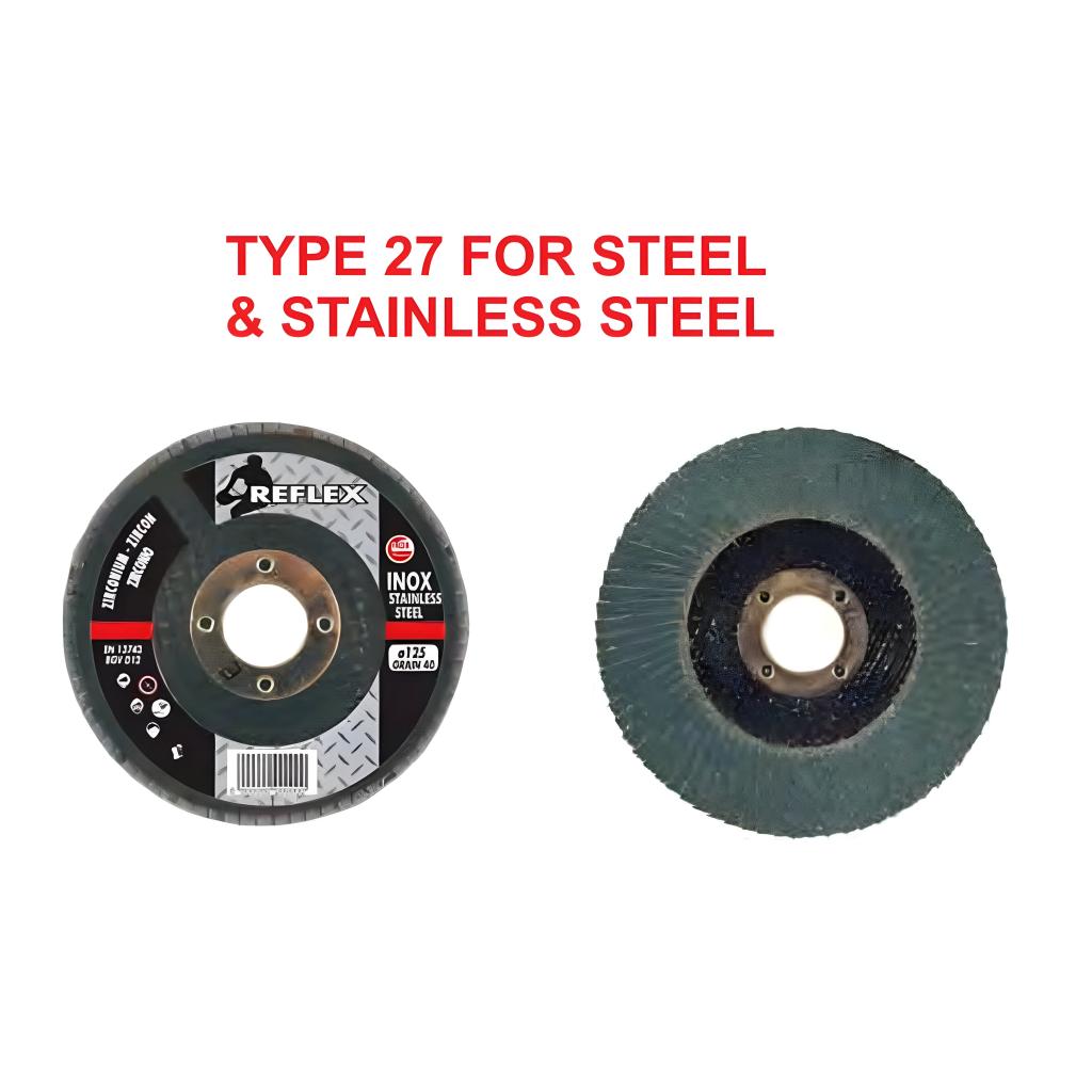 Reflex Abrasives Type 27 Zirconia Flap Disc - Weldready Canada