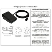 wiring diagram for lincoln 6 pin foot pedal amperage control
