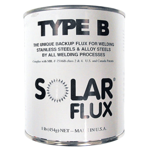1 pound can of solar flux type b for backing tig welds