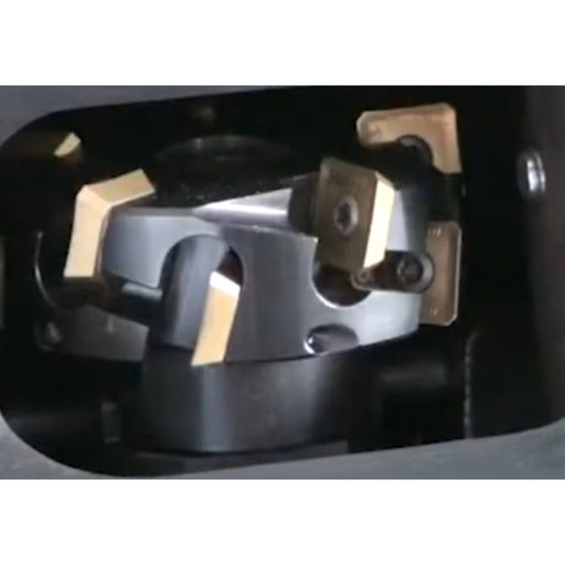 Milling and beveling head for use with steelmax BM21