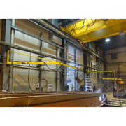 pivot joint wire feeder boom fully extended