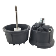 dissassembled inline air filter for plasma cutting showing internals of unit and where filter is to be installed