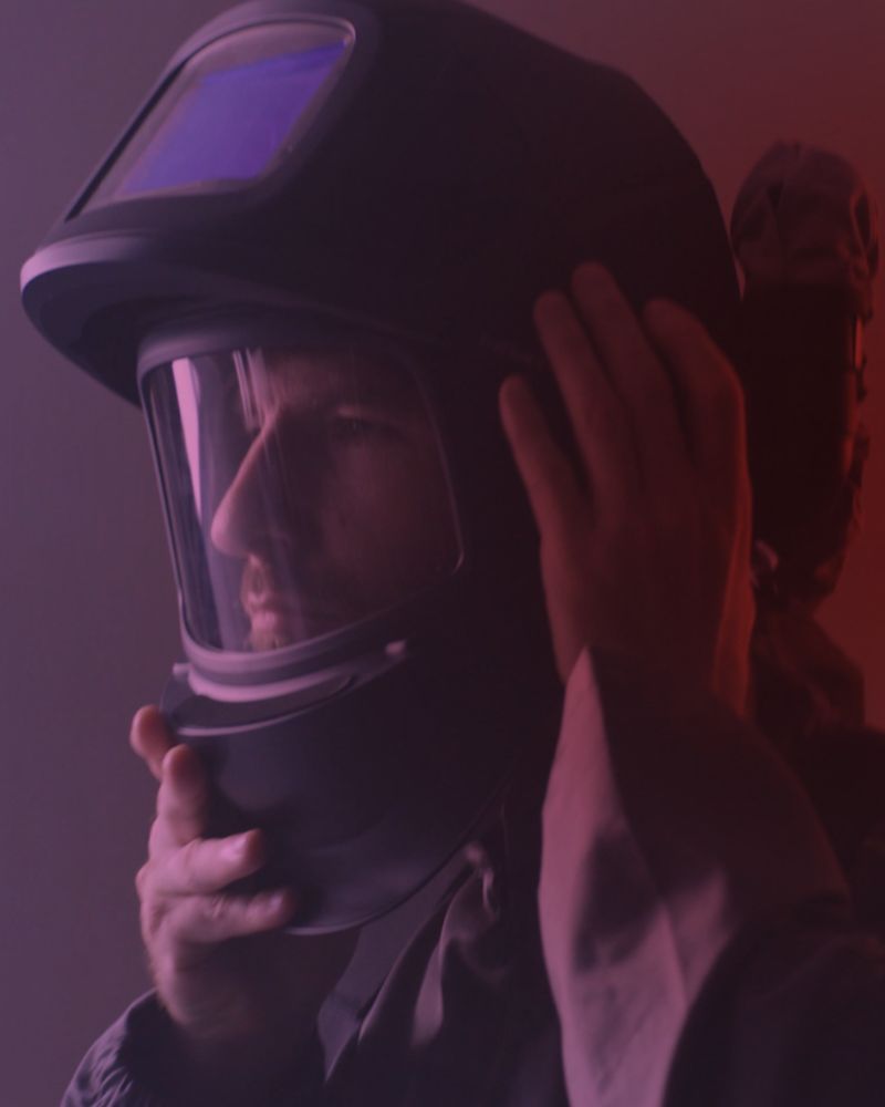 TECMEN welding helmet PAPR 