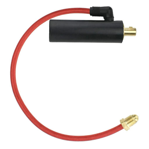 water cooled dinse 35 tig torch adapter with red hose