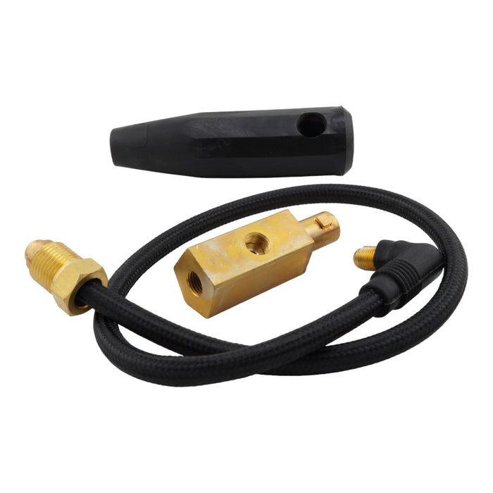 TIG Torch Adapter for 9/17 - Dinse 35, External Gas — Weldready