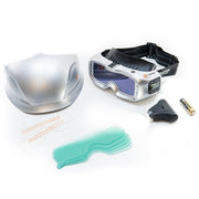 tecmen arc mask welding mask package with accessories laid out