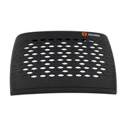 replacement filter cover housing for tecmen freflow papr laying on back showing tecmen logo