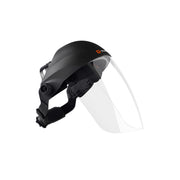 Tecmen clear grinding shield facing up and to the right