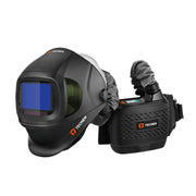 tecmen welding helmet with hard hat and respirator unit