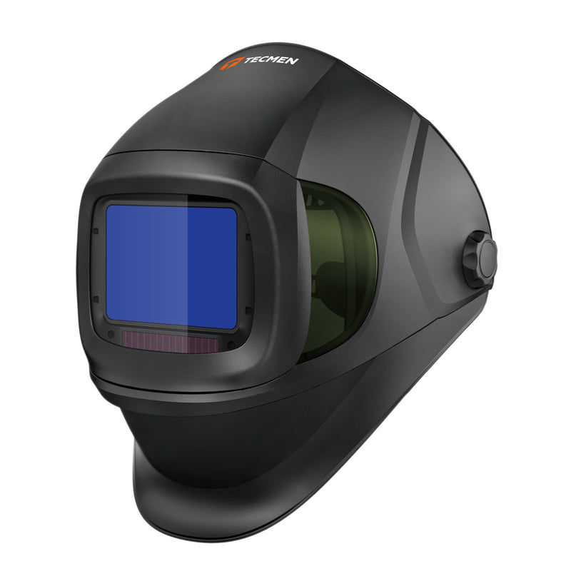 Tecmen TM1000 flip front welding helmet with grind shield closed