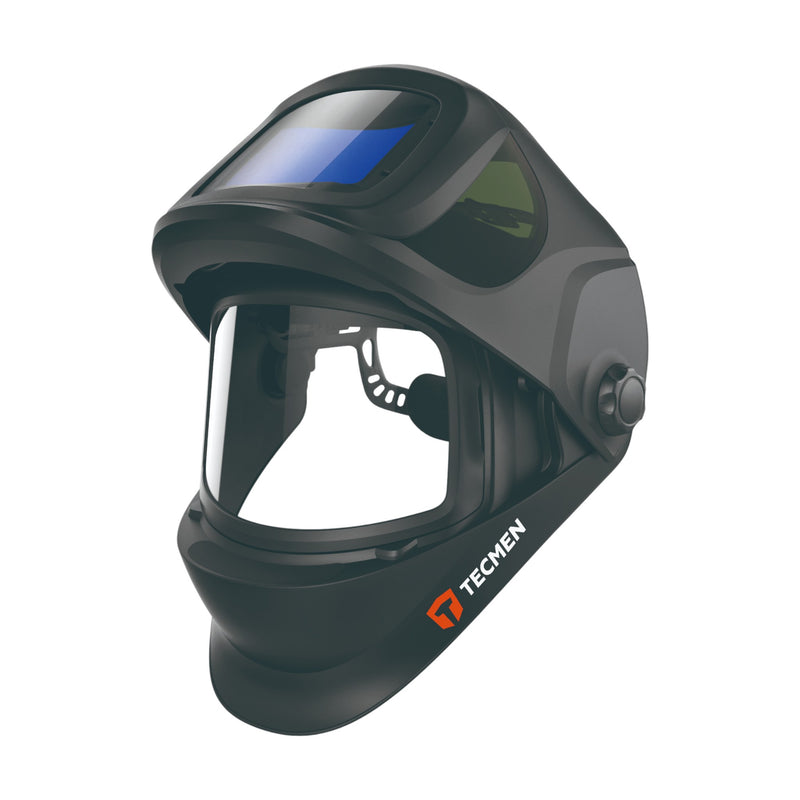 Tecmen TM1000 welding helmet with grind shield flipped up