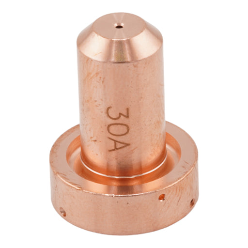 front view of intellicut thermal dynamics 9-8206 cutting tip with 30A etched in copper