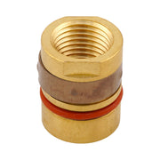 Top view of brass construction tregaskiss 402-3 nozzle retainer