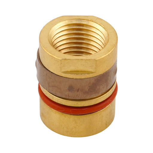 Top view of brass construction tregaskiss 402-3 nozzle retainer