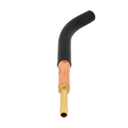 Close up of mig gun connection point on tweco style conductor tube 62-60