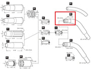 parts diagram of tweco #3 mig gun with conductor tube highlighted
