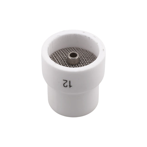 Weldready FRK FP12 White Ceramic TIG Cup W/ Diffuser Screen