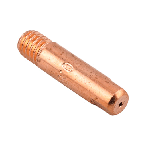 Isometric view of Binzel Style M6 Contact Tip E-CU 140.0059