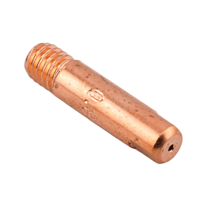 Isometric view of Binzel Style M6 Contact Tip E-CU 140.0059