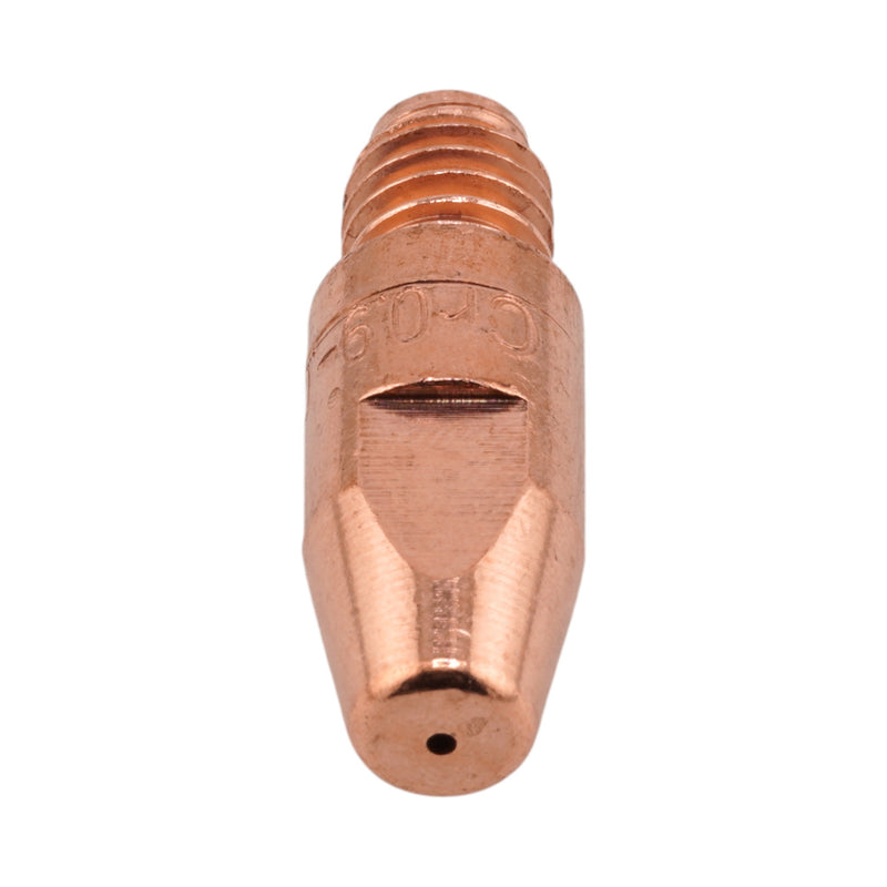 Front view of Weldready Binzel Style M8 CuCrZr Contact Tip 140.0217