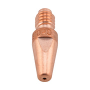 Front view of Fronius style M8 42,0001,6465,10Z CuCrZr contact tip for steel