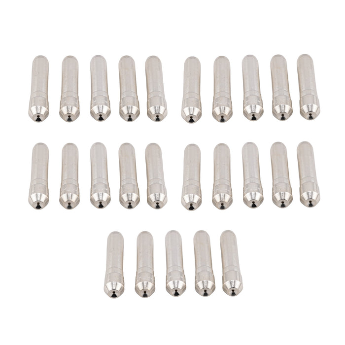 T-035Z (Silver) 0.35" CuCrZr ultra-duty silver coated contact tips 25 pack