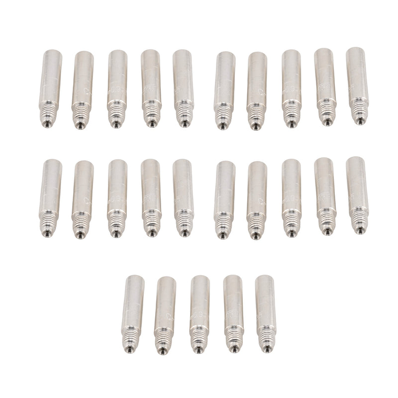 Ultra duty Tweco style 14 series 14H-35Z (Silver) silver coated contact tips 25 pack
