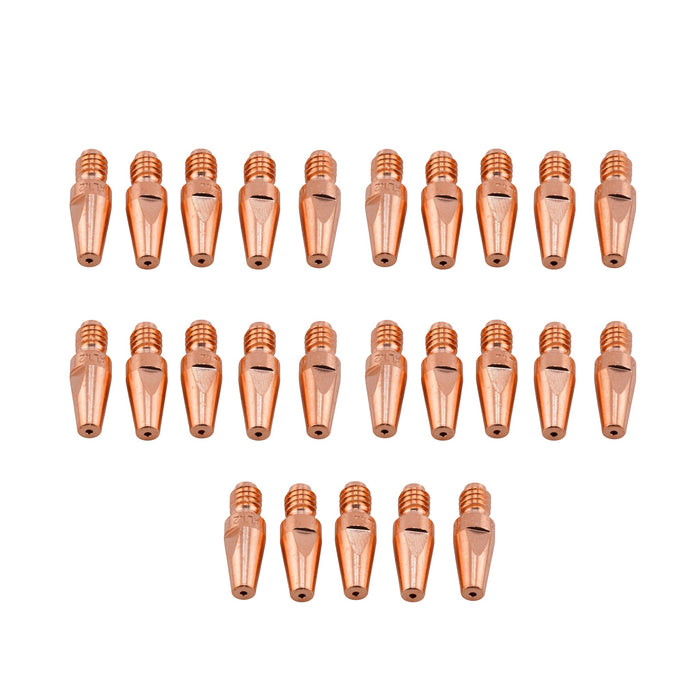 Fronius style M8 copper Contact Tips for Aluminum 42,0001,4751,10 25 pack