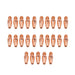 Fronius style M8 copper Contact Tips for Aluminum 42,0001,4751,10 25 pack