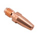 Isometric view of Fronius style M8 copper Contact Tip for Aluminum 42,0001,4751,10