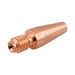 Isometric view of Fronius style M8 copper 1/16 Contact Tip for Aluminum 42,0001,4752,10