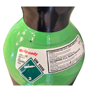 Close up label view of Weldready 125 Cubic Foot Cylinder Filled with 80/20% Argon/CO2