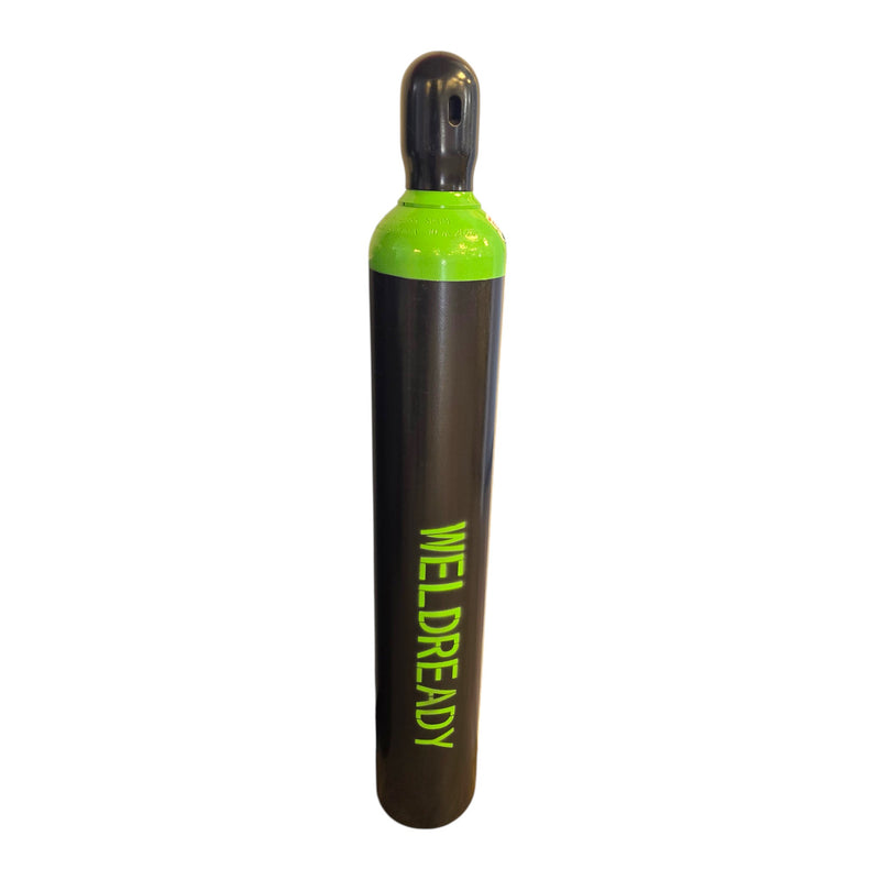 Front view of  Weldready 125 Cubic Foot Cylinder Filled with 80/20% Argon/CO2