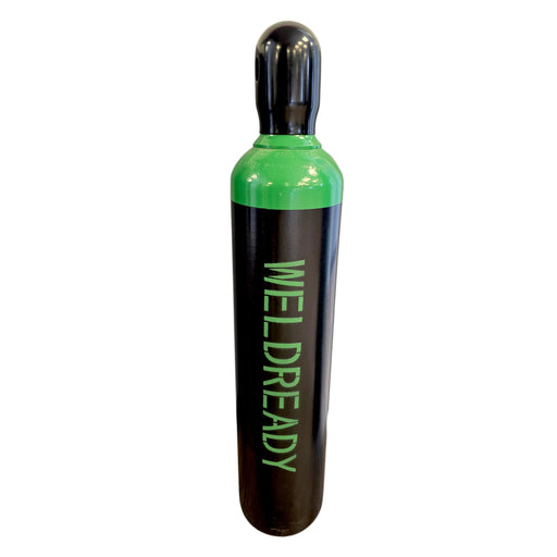 Front view of Weldready 80 cu/ft 100% Argon gas cylinder