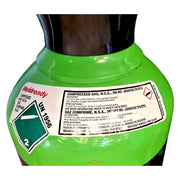 Close up label view of Weldready 80 Cubic Foot Cylinder mixed gas 80/20% Argon/CO2