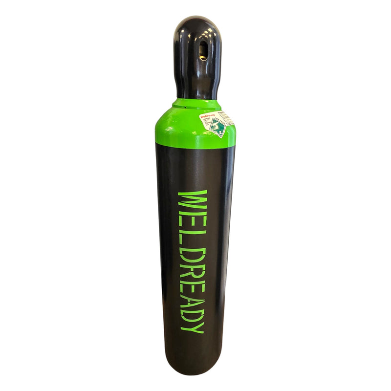Front view of Weldready 80 Cubic Foot Cylinder mixed gas 80/20% Argon/CO2