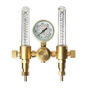 front view of dual argon flowmeter