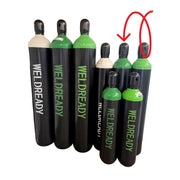View of Weldready gas cylinders for sale in London, Ontario. 125 cu/ft 100% Argon Weldready Cylinder